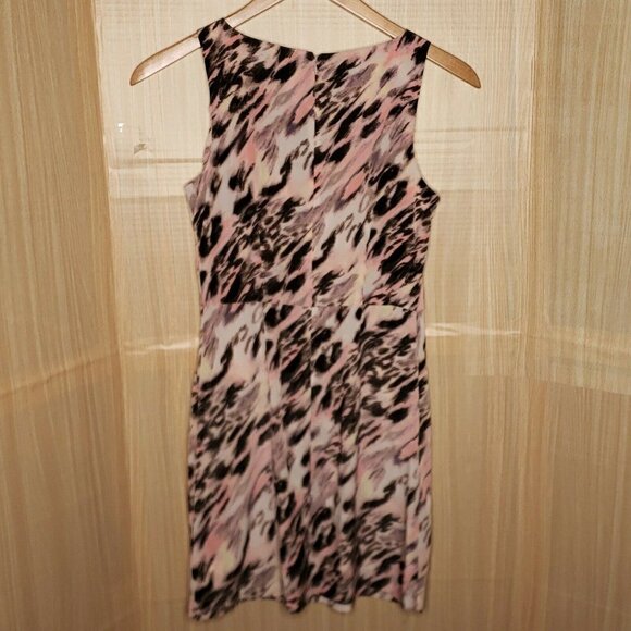 Gap Womens Watercolor Silky Sleeveless Sheath Dress 2 - Picture 2 of 8